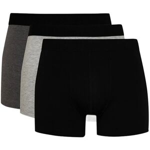 DEFACTO BAWEŁNIANE BOKSERKI MĘSKIE ZESTAW 3 SZTUK CZARNY SZARY 3XL 5DA DEFACTO BAWEŁNIANE BOKSERKI MĘSKIE ZESTAW 3 SZTUK CZARNY SZARY 3XL 5DA