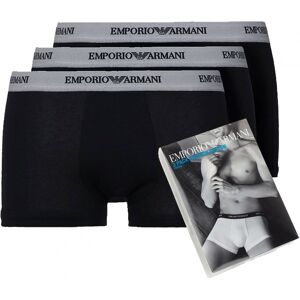 Giorgio Armani Emporio Armani czarne bokserki majtki męskie Stretch Trunk 3-pack XL Giorgio Armani Emporio Armani czarne bokserki majtki męskie Stretch Trunk 3-pack XL