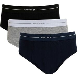 EROS MAJTKI MĘSKIE SLIPY WIELOKOLOROWE Z LOGO EROS 3 PACK M 5DA EROS MAJTKI MĘSKIE SLIPY WIELOKOLOROWE Z LOGO EROS 3 PACK M 5DA