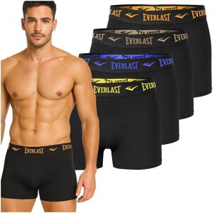 Everlast Bokserki Męskie 4 sztuki Majtki Bawełniane Czarne Kolor Logo Rozmiar XXL Everlast Bokserki Męskie 4 sztuki Majtki Bawełniane Czarne Kolor Logo Rozmiar XXL