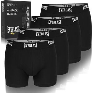 Everlast Bokserki Majtki Męskie EV004 Bawełna Czarne 4 sztuki Rozmiar M Everlast Bokserki Majtki Męskie EV004 Bawełna Czarne 4 sztuki Rozmiar M