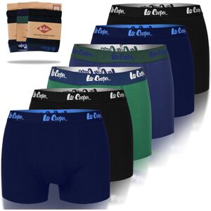 Lee Cooper Bokserki Majtki Męskie Bawełna Navy Green 6 sztuk Rozmiar L Lee Cooper Bokserki Majtki Męskie Bawełna Navy Green 6 sztuk Rozmiar L