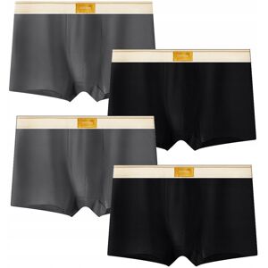 Inny producent Majtki BOKSERKI Męskie Bawełniane WYGODNE PREMIUM 4 pary CZARNE SZARE 3XL Inny producent Majtki BOKSERKI Męskie Bawełniane WYGODNE PREMIUM 4 pary CZARNE SZARE 3XL
