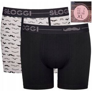 MĘSKIE BOKSERKI BAWEŁNIANE SLOGGI MEN GO MOVEMBER SHORT 7 XL 2 PAK MĘSKIE BOKSERKI BAWEŁNIANE SLOGGI MEN GO MOVEMBER SHORT 7 XL 2 PAK