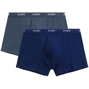Atlantic Niebieskie bokserki męskie z bawełny 2-pack-m Atlantic Niebieskie bokserki męskie z bawełny 2-pack-m