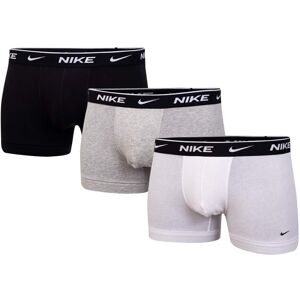 Nike BOKSERKI MĘSKIE TRUNK 3 PAK WHITE/GREY/BLACK 0000KE1008 MP1 - Rozmiar: L Nike BOKSERKI MĘSKIE TRUNK 3 PAK WHITE/GREY/BLACK 0000KE1008 MP1 - Rozmiar: L