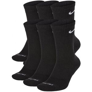 Nike skarpety czarne wysokie 6 par Cotton Cushioned Dri-Fit SX6897-010 39-42 Nike skarpety czarne wysokie 6 par Cotton Cushioned Dri-Fit SX6897-010 39-42