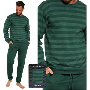 Piżama męska bawełniana CORNETTE 117/259 Loose 12 butelkowa zieleń XL Piżama męska bawełniana CORNETTE 117/259 Loose 12 butelkowa zieleń XL