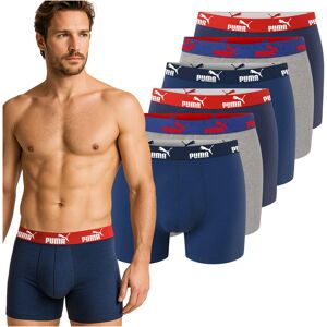 Puma Bokserki Męskie 6 sztuk Majtki Bawełna Sodalite Blue Rozmiar XXL Puma Bokserki Męskie 6 sztuk Majtki Bawełna Sodalite Blue Rozmiar XXL