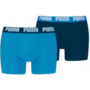 Puma Bokserki Męskie Majtki Boxer 2P Granatowe/Niebieskie R.M Puma Bokserki Męskie Majtki Boxer 2P Granatowe/Niebieskie R.M