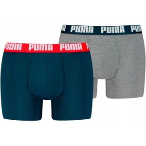 Puma Bokserki Męskie Majtki Boxer 2P Szare/Granatowe R.M Puma Bokserki Męskie Majtki Boxer 2P Szare/Granatowe R.M