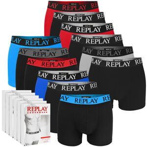 Replay Bokserki Męskie Zestaw 12 sztuk Bawełna Kolor BM333 Logo Rozmiar XXL Replay Bokserki Męskie Zestaw 12 sztuk Bawełna Kolor BM333 Logo Rozmiar XXL