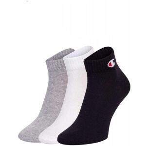 Skarpetki męskie Champion U20099EM006 3PK QUARTER SOCKS Szare Skarpetki męskie Champion U20099EM006 3PK QUARTER SOCKS Szare