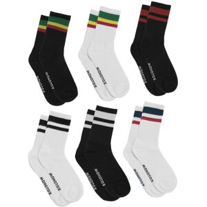 Skarpetki męskie Monotox MX11019 HIGH STRIPES COLOR 6 Białe Skarpetki męskie Monotox MX11019 HIGH STRIPES COLOR 6 Białe