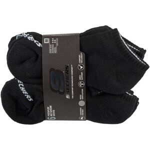 Skechers 6pk Unisex 1/2 Terry Crew Socks S118209-BLK, Kobieta/Mężczyzna, Skarpetki, Czarny Skechers 6pk Unisex 1/2 Terry Crew Socks S118209-BLK, Kobieta/Mężczyzna, Skarpetki, Czarny