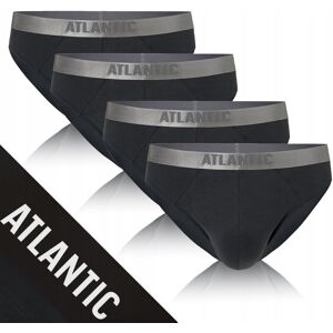 SLIPY MĘSKIE 4-pak bawełniane miękkie sport grafitowe Atlantic *S SLIPY MĘSKIE 4-pak bawełniane miękkie sport grafitowe Atlantic *S