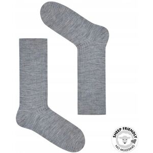 Takapara Szare skarpetki w prążki z wełny merino 41-45 Takapara Szare skarpetki w prążki z wełny merino 41-45