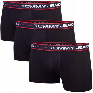 Tommy Hilfiger Bokserki Męskie Majtki 3 Pary Trunk Czarne R.M Tommy Hilfiger Bokserki Męskie Majtki 3 Pary Trunk Czarne R.M