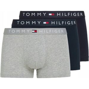 Tommy Hilfiger Bokserki Męskie Majtki 3P Trunk Wb Granatowe/Szare R.Xxl Tommy Hilfiger Bokserki Męskie Majtki 3P Trunk Wb Granatowe/Szare R.Xxl
