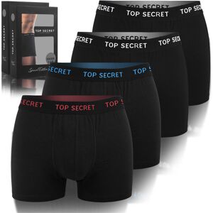 TOP SECRET Bokserki Męskie Bawełniane 4pak Rozmiar XL TOP SECRET Bokserki Męskie Bawełniane 4pak Rozmiar XL
