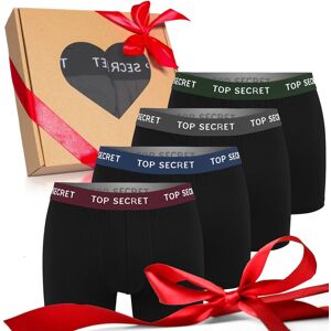 Top Secret Zestaw Bokserki Męskie Prezent Na Dzień Ojca KOM2 4 Sztuki Rozmiar XXL Top Secret Zestaw Bokserki Męskie Prezent Na Dzień Ojca KOM2 4 Sztuki Rozmiar XXL