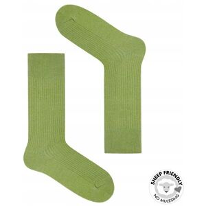 Takapara Zielone skarpetki w prążki z wełny merino 36-40 Takapara Zielone skarpetki w prążki z wełny merino 36-40