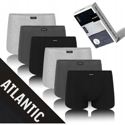 6-PACK SZORTY MĘSKIE bokserki bawełniane sportowe wygodne Atlantic *M 6-PACK SZORTY MĘSKIE bokserki bawełniane sportowe wygodne Atlantic *M