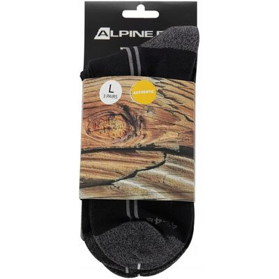 Alpine PRO Skarpety sportowe Coolmax 3-pak 3HARE 2 czarny r.39-42 Alpine PRO Skarpety sportowe Coolmax 3-pak 3HARE 2 czarny r.39-42