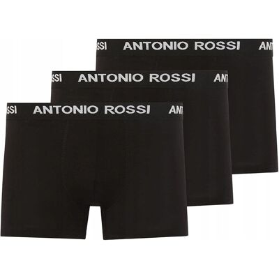 Inny producent Antonio Rossi Bokserki Męskie 3 Pack Czarne Logo XXL Jsb Inny producent Antonio Rossi Bokserki Męskie 3 Pack Czarne Logo XXL Jsb