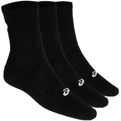 ASICS 3PPK Crew Sock 155204-0900, Kobieta/Mężczyzna, Skarpetki, Czarne 43-46 ASICS 3PPK Crew Sock 155204-0900, Kobieta/Mężczyzna, Skarpetki, Czarne 43-46