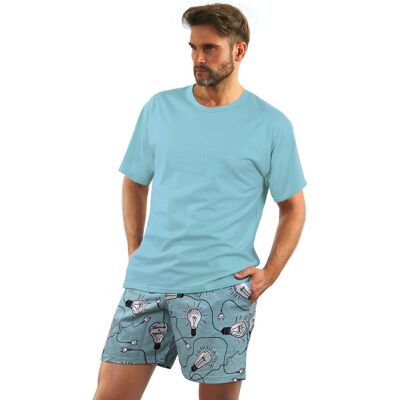 Bawełniana PIŻAMA MĘSKA z krótkim rękawem 2431/6 Sesto Senso-XXL Bawełniana PIŻAMA MĘSKA z krótkim rękawem 2431/6 Sesto Senso-XXL