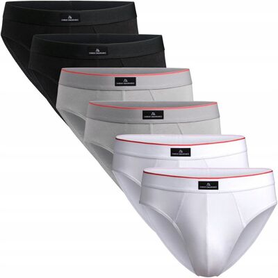 Inny producent Bawełniane Majtki DANISH ENDURANCE Klasyczne Slipy Męskie 6-pak XL Inny producent Bawełniane Majtki DANISH ENDURANCE Klasyczne Slipy Męskie 6-pak XL