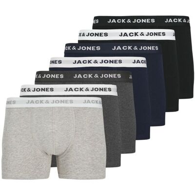 JACK & JONES bielizna parigamba mężczyzna jack and jones 12165587 - 7 pack light grey JACK & JONES bielizna parigamba mężczyzna jack and jones 12165587 - 7 pack light grey