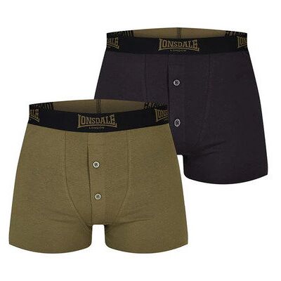 Bokserki LONSDALE męskie czarne i khaki w pudełku, Rozmiar XL Bokserki LONSDALE męskie czarne i khaki w pudełku, Rozmiar XL