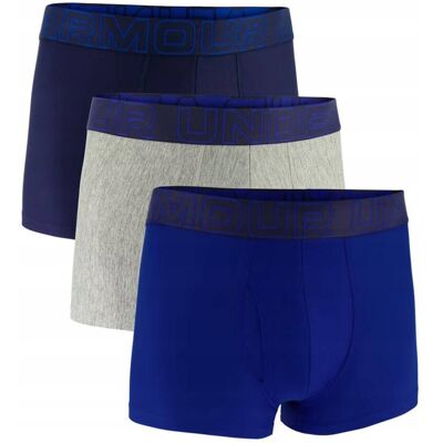 Bokserki Majtki Męskie Under Armour Tech 3In 3 Pary Mix R. S Bokserki Majtki Męskie Under Armour Tech 3In 3 Pary Mix R. S