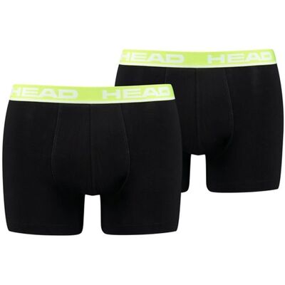 Bokserki Męskie Head Basic Boxer Czarno/Zielone R. S Bokserki Męskie Head Basic Boxer Czarno/Zielone R. S