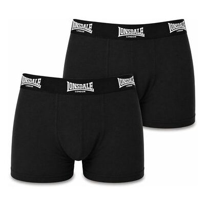 Bokserki męskie Lonsdale Trunk 2-pak czarne bawełna LYCRA, Rozmiar L Bokserki męskie Lonsdale Trunk 2-pak czarne bawełna LYCRA, Rozmiar L