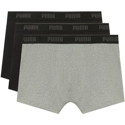 Bokserki męskie Puma BOXERS 3-PACK szare 94713001 r L Bokserki męskie Puma BOXERS 3-PACK szare 94713001 r L