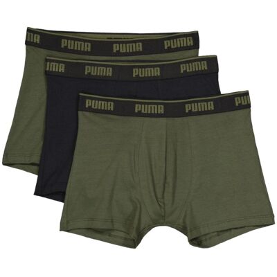 Bokserki męskie Puma BOXERS 3-PACK zielone 94713002 r XXL Bokserki męskie Puma BOXERS 3-PACK zielone 94713002 r XXL