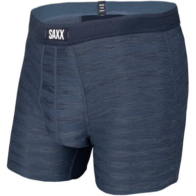 Bokserki Męskie Saxx Hot Shot Boxer Brief Fly Dark Denim Heather-S Bokserki Męskie Saxx Hot Shot Boxer Brief Fly Dark Denim Heather-S