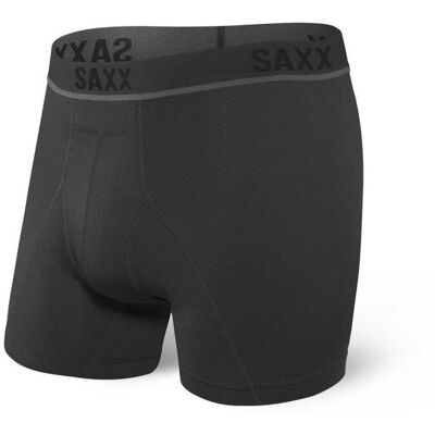 Bokserki męskie SAXX Kinetic HD Boxer Brief Blackout - S Bokserki męskie SAXX Kinetic HD Boxer Brief Blackout - S