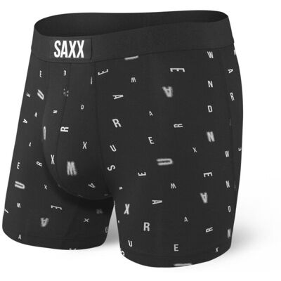 Bokserki Męskie SAXX Vibe Boxer Brief Black Eye Chart - S Bokserki Męskie SAXX Vibe Boxer Brief Black Eye Chart - S