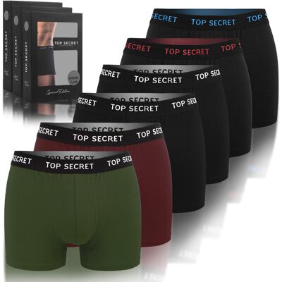 Bokserki Męskie Top Secret Bawełniane 6 sztuk Rozmiar M Bokserki Męskie Top Secret Bawełniane 6 sztuk Rozmiar M