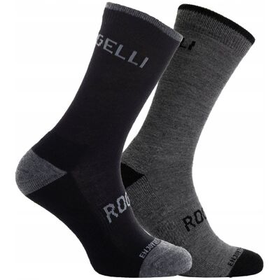 Ciepłe Zimowe Skarpety Rogelli Merino Wool 2-Pack Ciepłe Zimowe Skarpety Rogelli Merino Wool 2-Pack