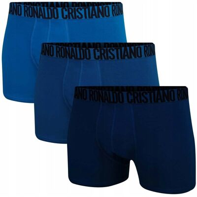 Cristiano Ronaldo CR7 BOKSERKI MĘSKIE MAJTKI TRUNK 3 PAK TURKUSOWE/MORSKIE/GRANATOWE r.XL Cristiano Ronaldo CR7 BOKSERKI MĘSKIE MAJTKI TRUNK 3 PAK TURKUSOWE/MORSKIE/GRANATOWE r.XL