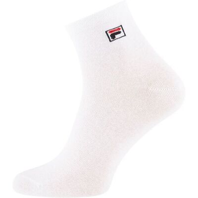 Fila Skarpety sportowe, Quarter plain socks, 3-pack, F9303, białe, rozmiar 43/46 Fila Skarpety sportowe, Quarter plain socks, 3-pack, F9303, białe, rozmiar 43/46