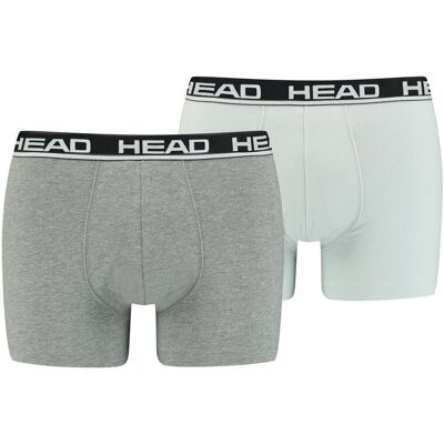 Head Bokserki Męskie Basic Boxer 2p Gray 701202741 012 L Head Bokserki Męskie Basic Boxer 2p Gray 701202741 012 L