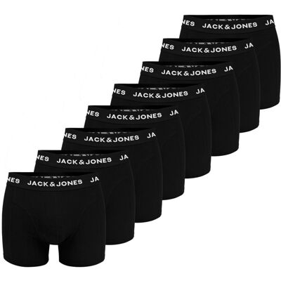 JACK & JONES JACK&JONES; Bokserki Męskie Czarne JJ9926 Bawełna Logo 8 pak Rozmiar L JACK & JONES JACK&JONES; Bokserki Męskie Czarne JJ9926 Bawełna Logo 8 pak Rozmiar L