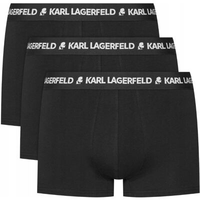 KARL LAGERFELD Czarne męskie bokserki 3PACK L KARL LAGERFELD Czarne męskie bokserki 3PACK L