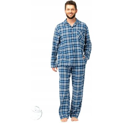 KEY PIŻAMA MĘSKA FLANELOWA MNS 492 B25 XXL NIEBIESKI KEY PIŻAMA MĘSKA FLANELOWA MNS 492 B25 XXL NIEBIESKI
